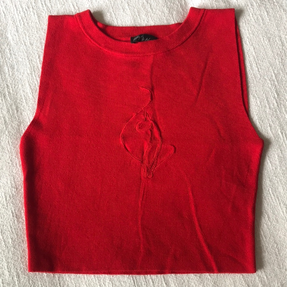 ❌SOLD❌ Baby Phat Sleeveless Embroidered Sweater